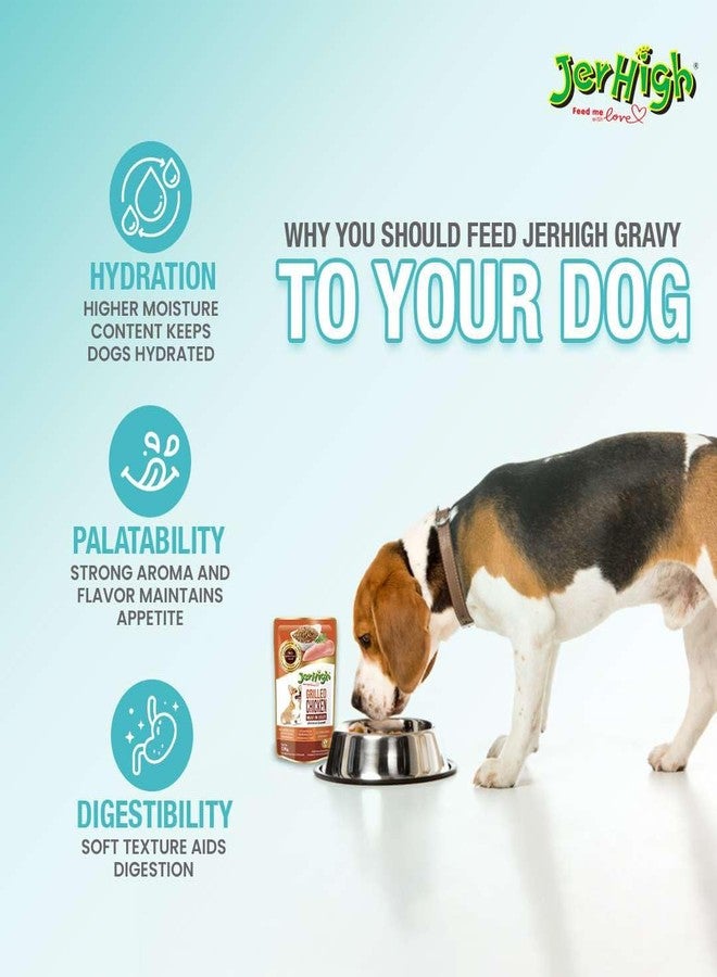 Jerhigh Grilled Chicken in Jelly Dog Food 130g (Pack of 24), Made with Real Meat, 100% Complete & Balanced Meal for Adult Dogs - Sold by DogsNCats - Image 3